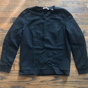 Ted Baker Scuba Sweater w floral pattern imprint